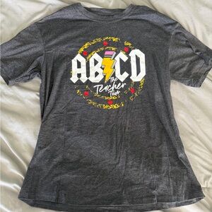 ABCD The Teacher Tour Graphic Charcoal